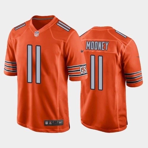 Men's Bears #11 Darnell Mooney Orange Vapor Untouchable Limited Jersey