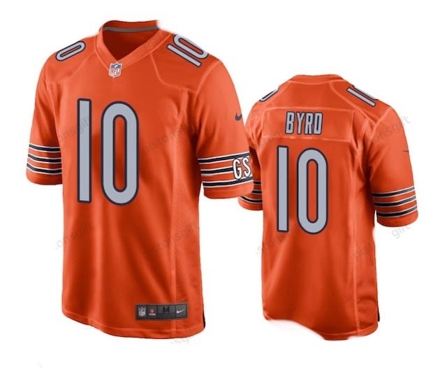 Men's Chicago Bears #10 Damiere Byrd Orange Vpaor Limited Jersey