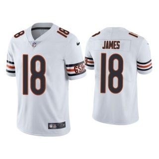 Men's Chicago Bears #18 Jesse James White Vapor untouchable Limited Stitched Jersey