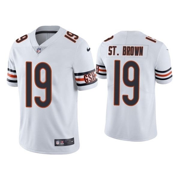 Men's Chicago Bears #19 Equanimeous St. Brown White Vapor Untouchable Limited Stitched Jersey