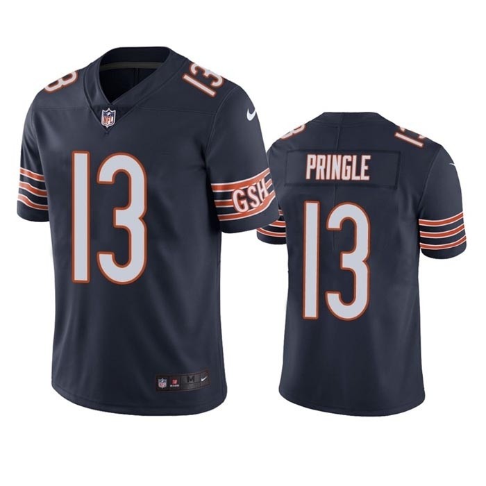 Men's Chicago Bears #13 Byron Pringle Navy Vapor Untouchable Limited Stitched Football Jersey