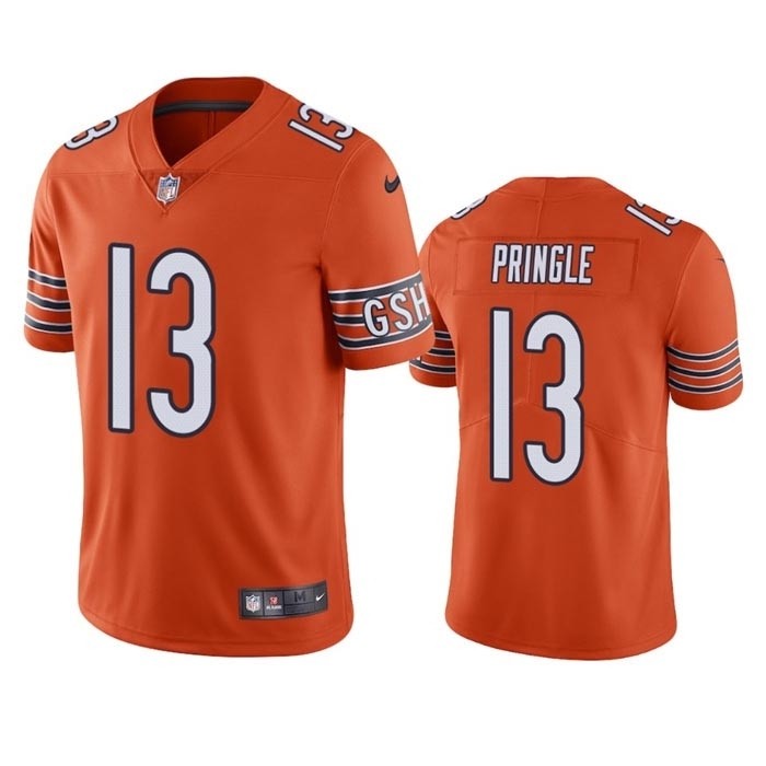 Men's Chicago Bears #13 Byron Pringle Orange Vapor Untouchable Limited Stitched Football Jersey