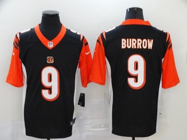 NFL Bengals #9 Joe Burrow black Vapor Untouchable Limited Jersey