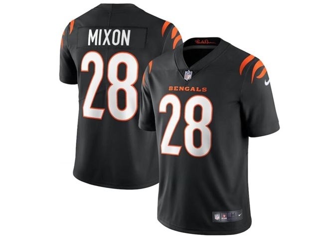 Men's Cincinnati Bengals #28 Joe Mixon Black Vapor Limited Jersey