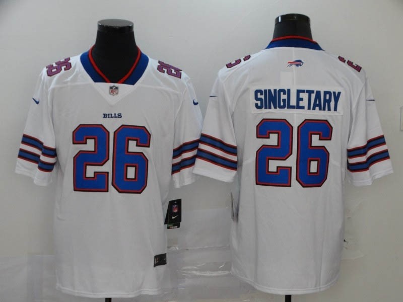 NFL Buffalo Bills #26 Devin Singletary White Vapor Untouchable Limited Jersey