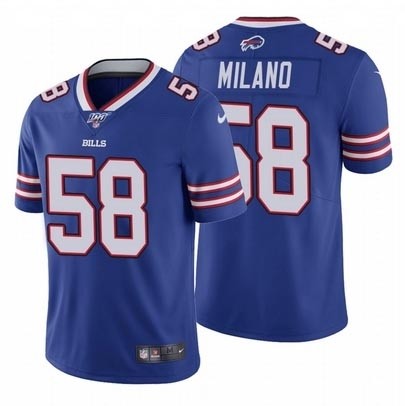 NFL Buffalo Bills #58 Matt Milano blue Vapor Untouchable Limited Jersey