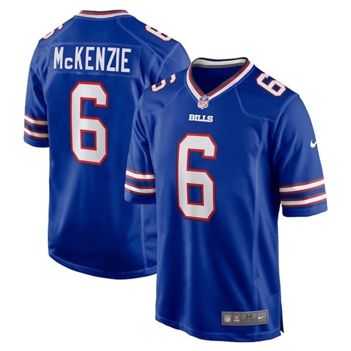 Men's Buffalo Bills #6 Isaiah McKenzie Royal Stitched Game Jersey