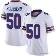 Men's Buffalo Bills #50 Gregory Rousseau White Vapor Untouchable Limited Stitched Jersey