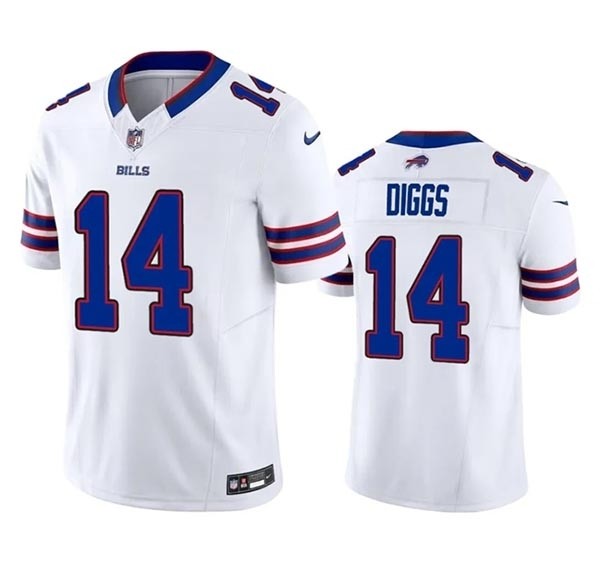 Men's Buffalo Bills #14 Stefon Diggs White 2023 F.U.S.E. Vapor Untouchable Limited Stitched Jersey