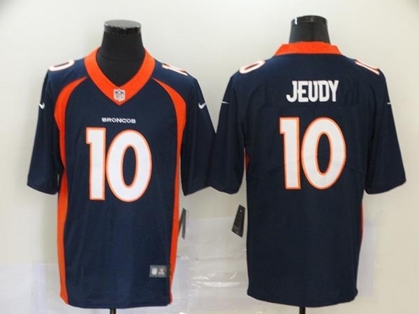 Nike Broncos #10 Jerry Jeudy Navy 2020 NFL Draft First Round Pick Vapor Untouchable Limited Jersey