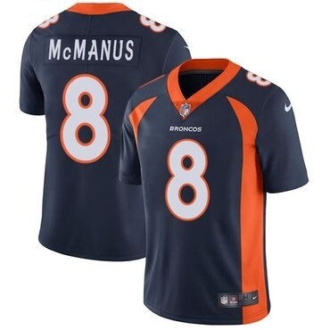 Nike Broncos #8 Brandon McManus Navy Blue Men's Stitched NFL Vapor Untouchable Limited Jersey