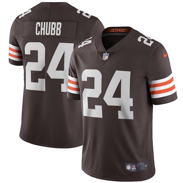 NFL Cleveland Browns Chubb #24 brown Vapor Untouchable Limited Jersey