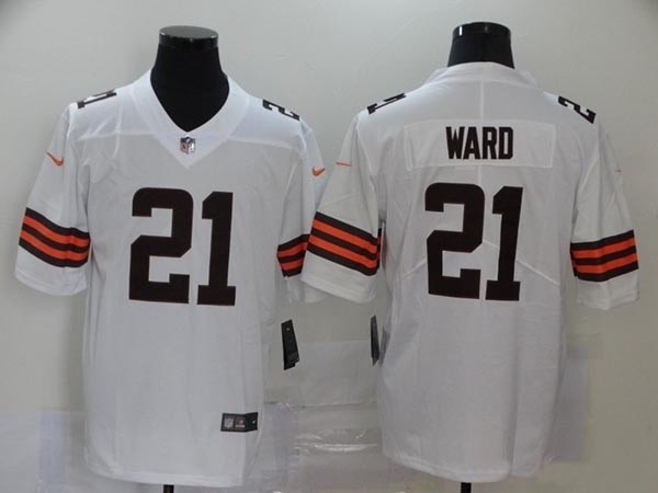 NFL Cleveland Browns Ward #21 white Vapor Untouchable Limited Jersey