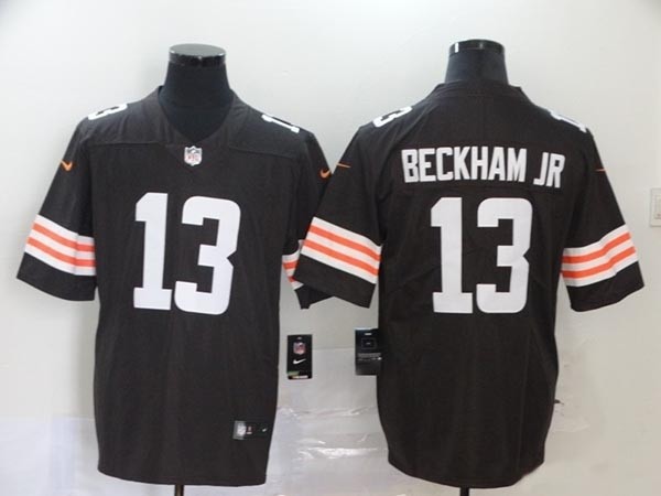 Nike Browns Beckham Jr #13 brown Vapor Untouchable Limited New Jersey