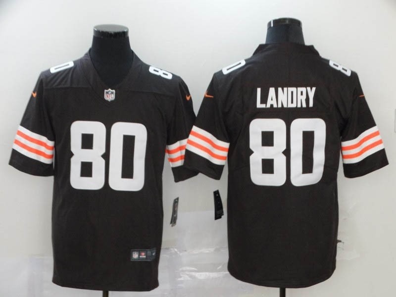 NFL Cleveland Browns Landry #80 Brown Vapor Untouchable Limited Jersey