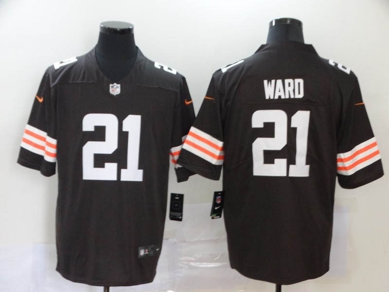 NFL Cleveland Browns Ward #21 Brown Vapor Untouchable Limited Jersey