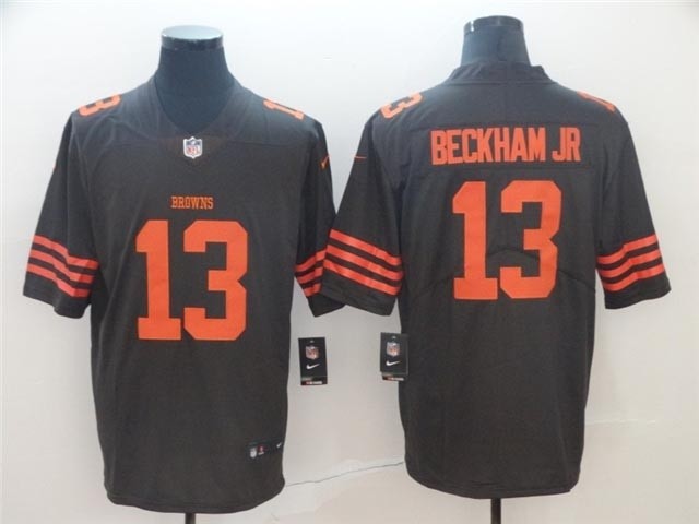 Cleveland Browns #13 Odell Beckham Jr. Alternate Brown Vapor Limited Jersey