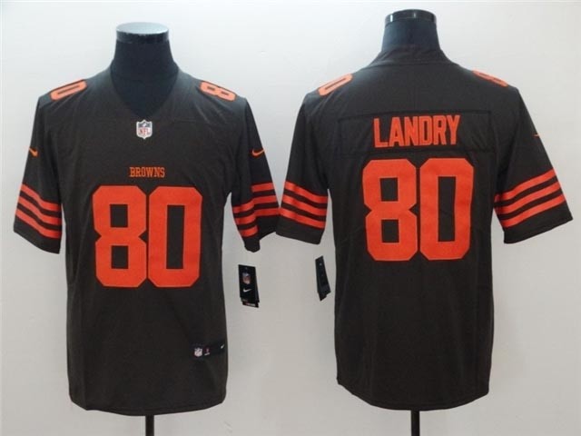 Cleveland Browns #80 Jarvis Landry Alternate Brown Vapor Limited Jersey