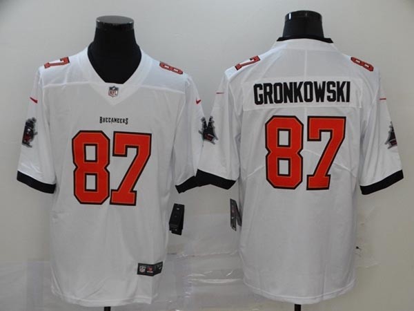 NFL Tampa Bay Buccaneers Gronkowski #87 white New Vapor Untouchable Limited Jersey