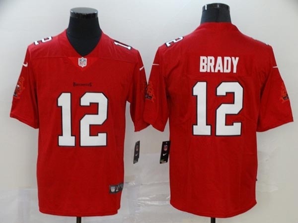 NFL Tampa Bay Buccaneers Brady #12 red Vapor Untouchable Limited Jersey