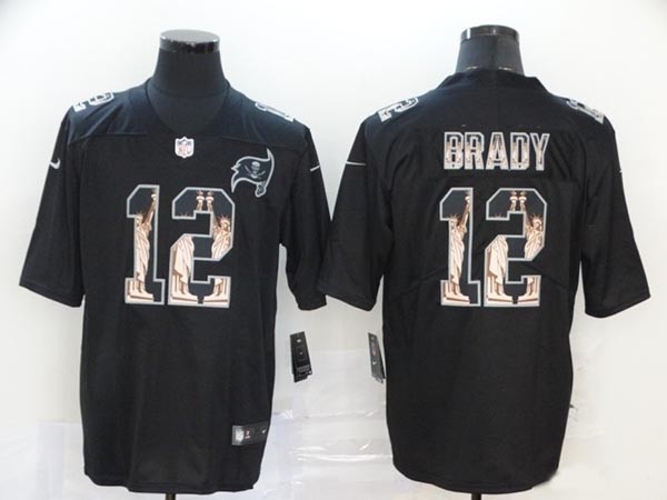 NFL Tampa Bay Buccaneers Brady #12 white Statue of Liberty Jersey