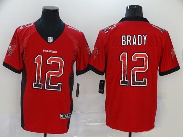 NFL Tampa Bay Buccaneers Brady #12 red Fashion Edition Jersey