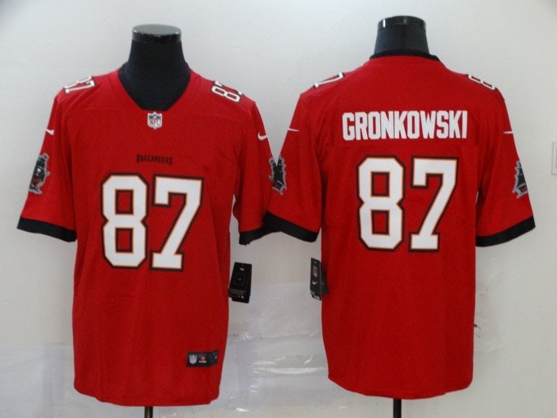 NFL Tampa Bay Buccaneers Gronkowski #87 Red New Vapor Untouchable Limited Jersey