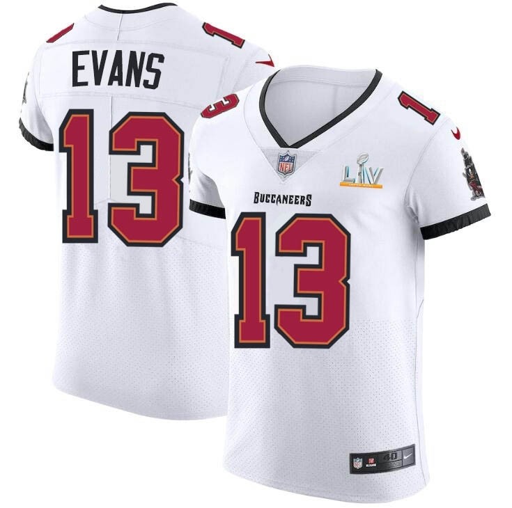 Men's Tampa Bay Buccaneers #13 Mike Evans White Super Bowl LV 2021 Vapor Untouchable Limited NFL Jersey