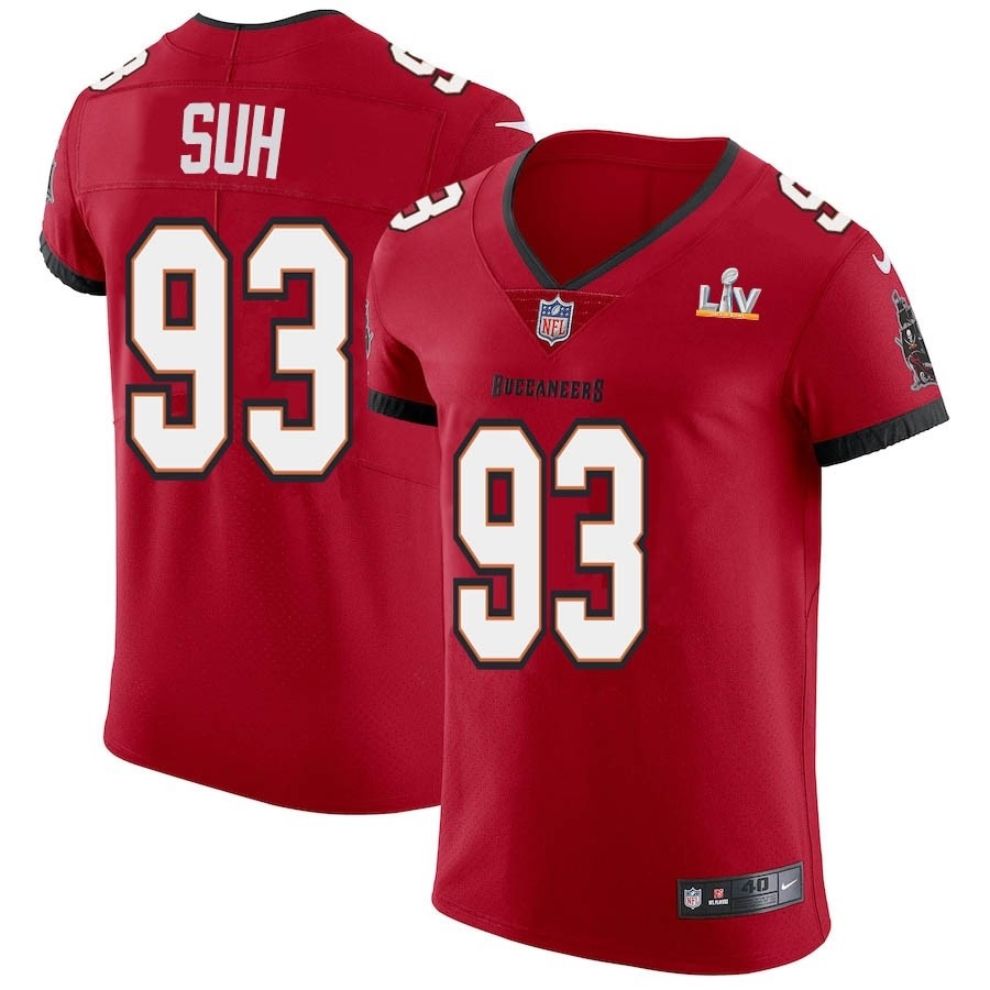 Men's Tampa Bay Buccaneers #93 Ndamukong Suh Red Super Bowl LV 2021 Vapor Untouchable Limited NFL Jersey