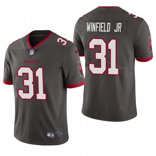 Men's Tampa Bay Buccaneers #31 Antoine Winfield Jr. New Grey Vapor Untouchable Limited Stitched Jersey