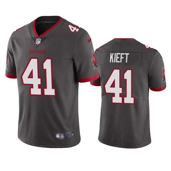 Men's Tampa Bay Buccaneers #41 Ko Kieft Grey Vapor Untouchable Limited Stitched Jersey