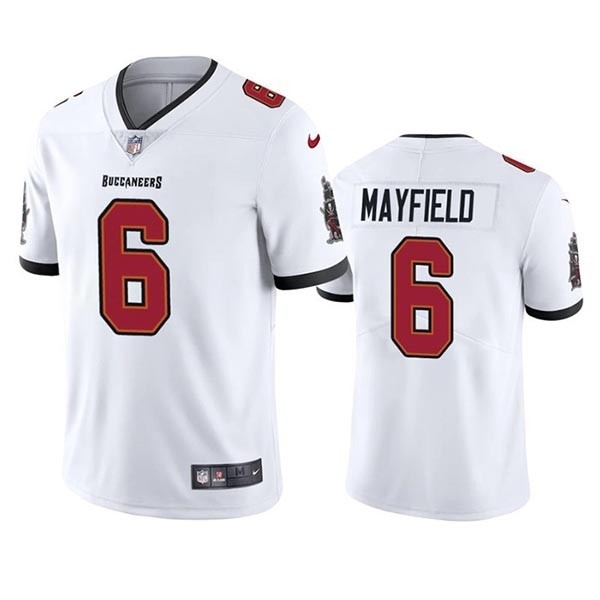 Youth Tampa Bay Buccaneers #6 Baker Mayfield White Vapor Untouchable Limited Stitched Jersey