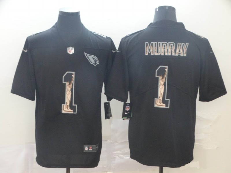 Nike Cardinals #1 Kyler Murray Black Statue Of Liberty Limited Jersey