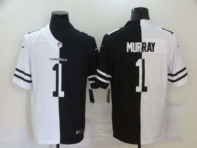 Nike Cardinals #1 Kyler Murray Black And White Split Vapor Untouchable Limited Jersey