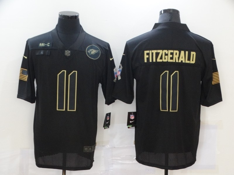 Nike Cardinals #11 Larry Fitzgerald Black 2020 Salute To Service Limited Jersey