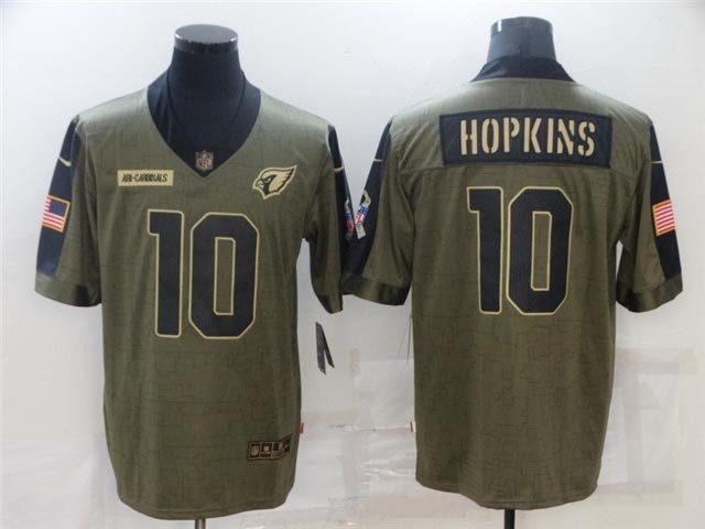 Arizona Cardinals #10 DeAndre Hopkins 2021 Olive Salute To Service Limited Jersey