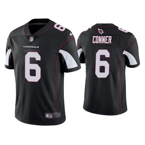 Men's Arizona Cardinals #6 James Conner Black Vapor Untouchable Limited Stitched NFL Jersey