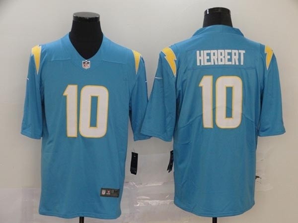 Nike Chargers #10 Justin Herbert Light Blue 2020 NFL Draft First Round Pick Vapor Untouchable Limited Jersey