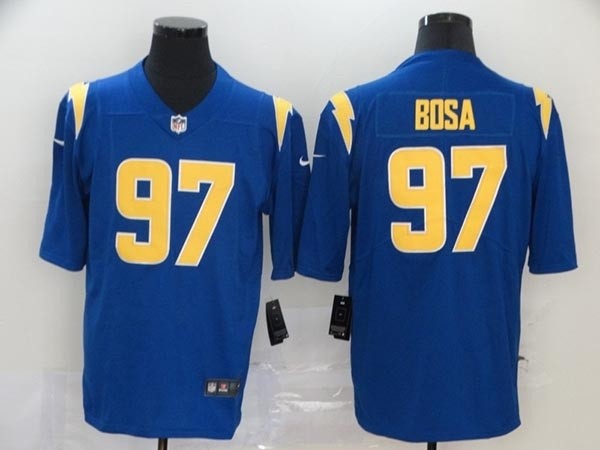 Nike Chargers Bosa #97 Royal Vapor Untouchable Limited Jersey