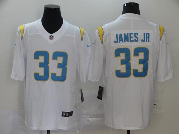 Nike Chargers James Jr #33 white Vapor Untouchable Limited Jersey