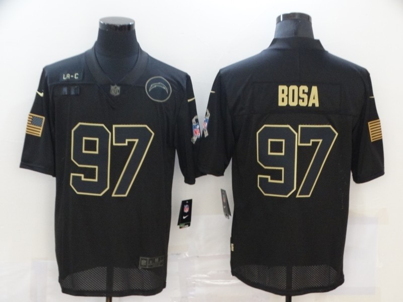 Nike Chargers #97 Joey Bosa Black 2020 Salute To Service Limited Jersey