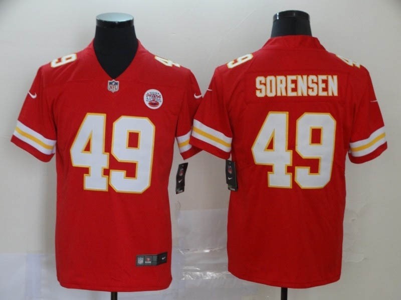 NFL Chiefs #49 Daniel Sorensen Red Vapor Untouchable Limited Jersey