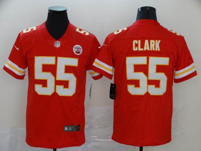 NFL Chiefs #55 Frank Clark Red Vapor Untouchable Limited Jersey