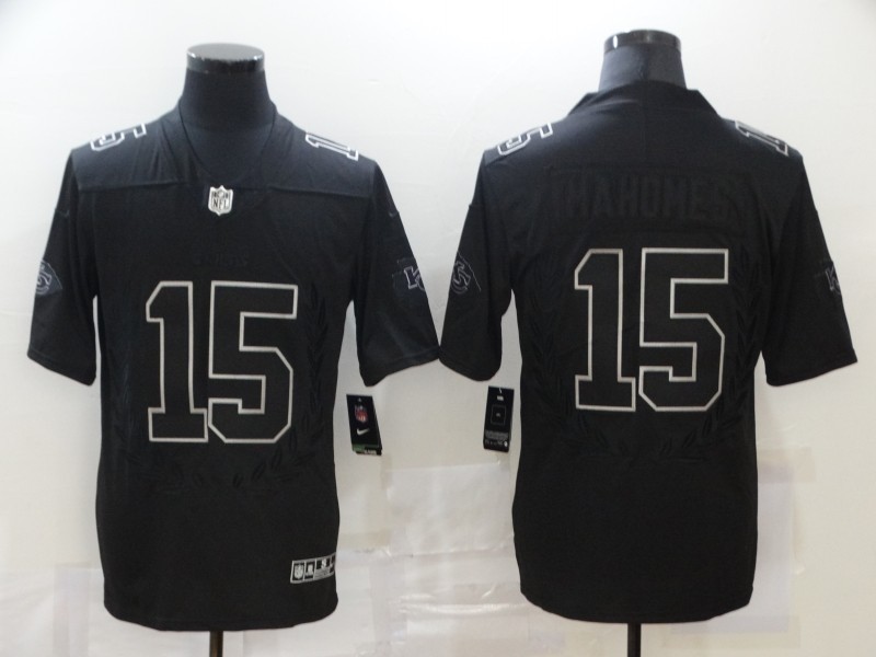 Nike Chiefs #15 Patrick Mahomes Black Commemorative Edition Vapor Untouchable Limited Jersey