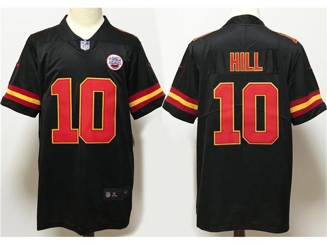 Kansas City Chiefs #10 Tyreek Hill Black Vapor Limited Jersey