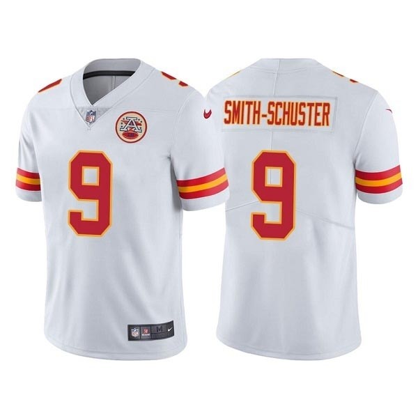 Men's Kansas City Chiefs #9 JuJu Smith-Schuster Vapor Untouchable White Limited Stitched Jersey