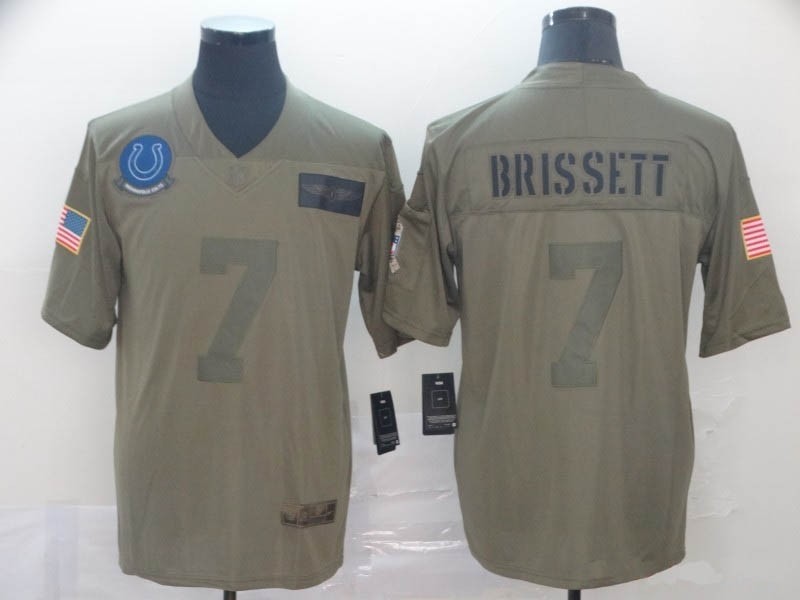 NFL Indianapolis Colts #7 Jacoby Brissett Camo 2019 Salute to Service Jersey