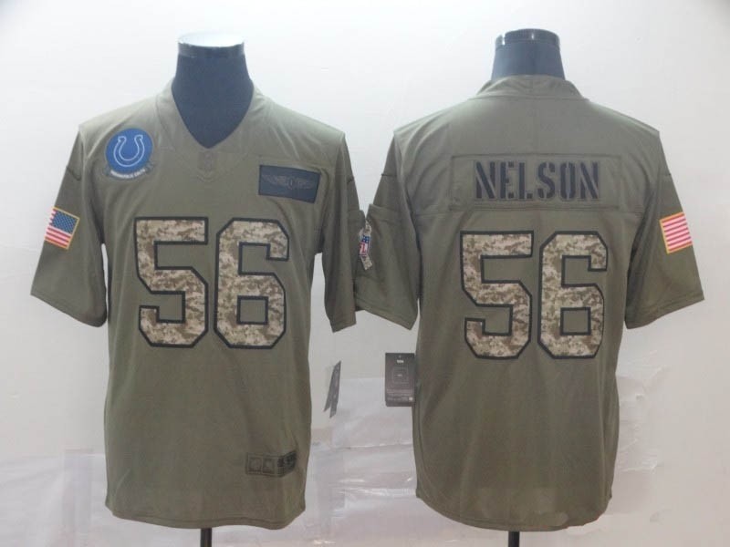 NFL Indianapolis Colts #56 Quenton Nelson Camo 2019 Salute to Service Jersey