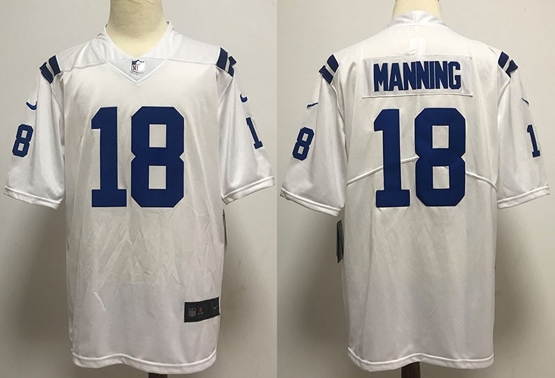 NFL Indianapolis Colts #18 Peyton Manning White Vapor Untouchable Limited Jersey