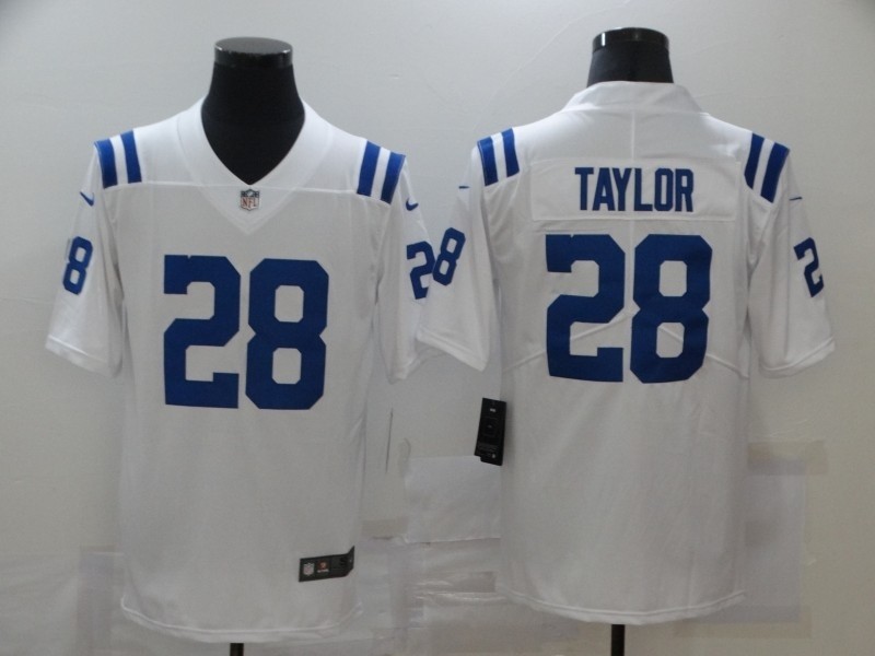 Nike Colts #28 Jonathan Taylor White Vapor Untouchable Limited Jersey